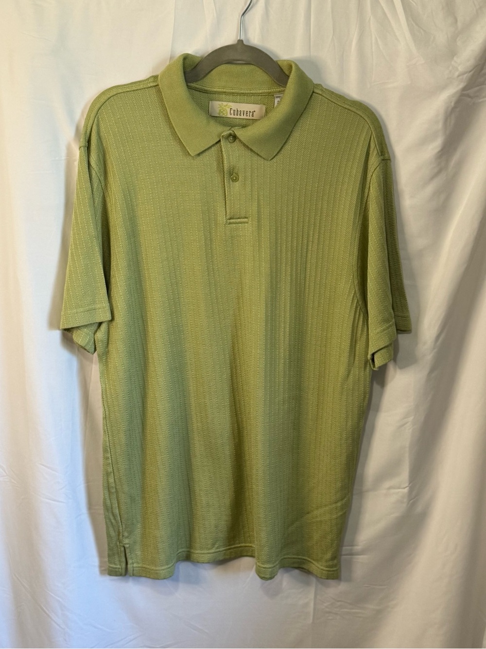 Cubavera Light Sage Green Men's Polo